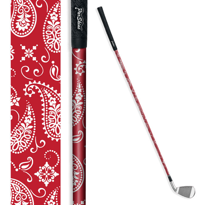 Iron + Putter Shaft Bandana Red & White Skin
