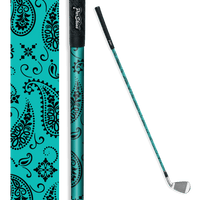Iron + Putter Shaft Bandana Tiffany Blue & Black Skin