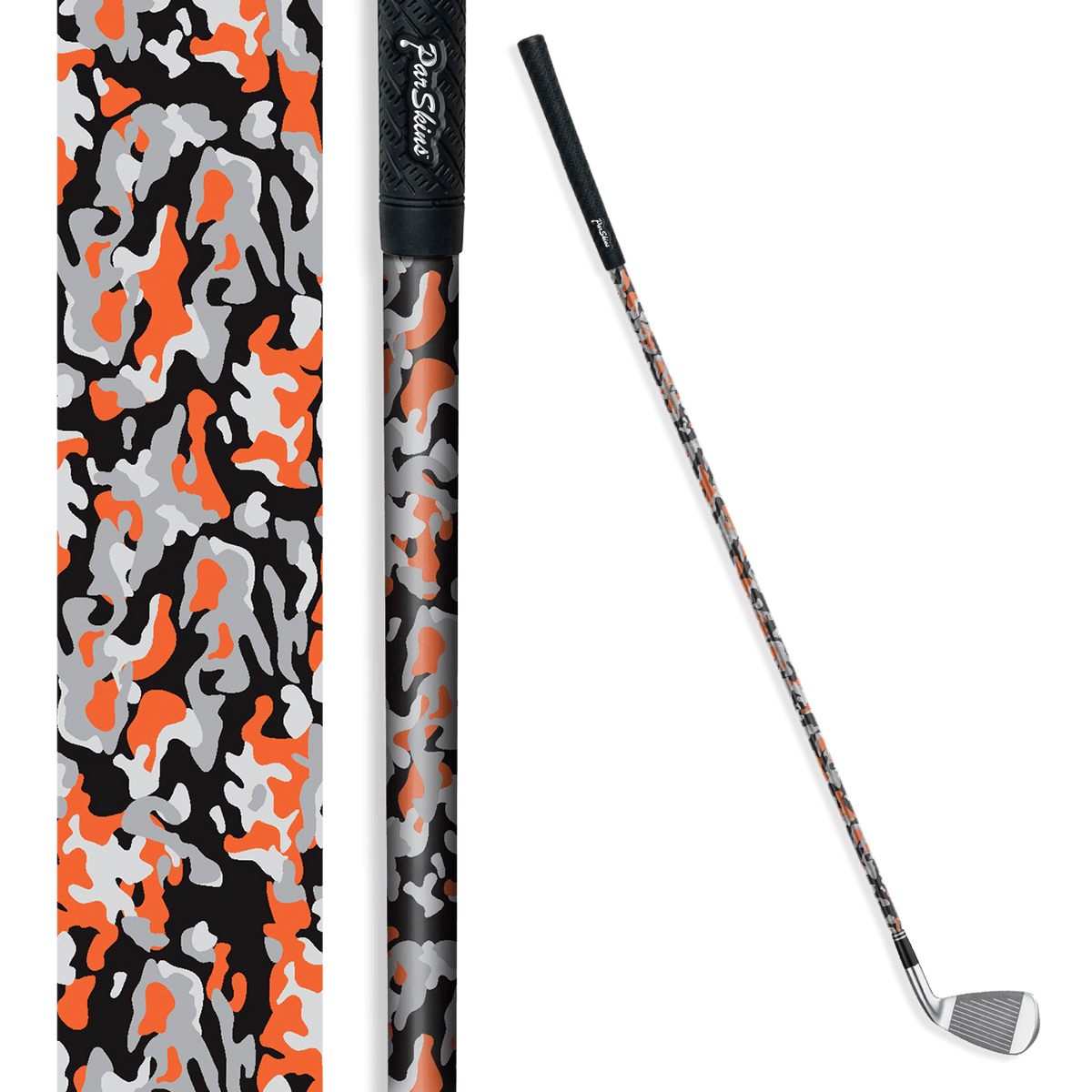 Iron + Putter Shaft Classic Orange Tiger Skin