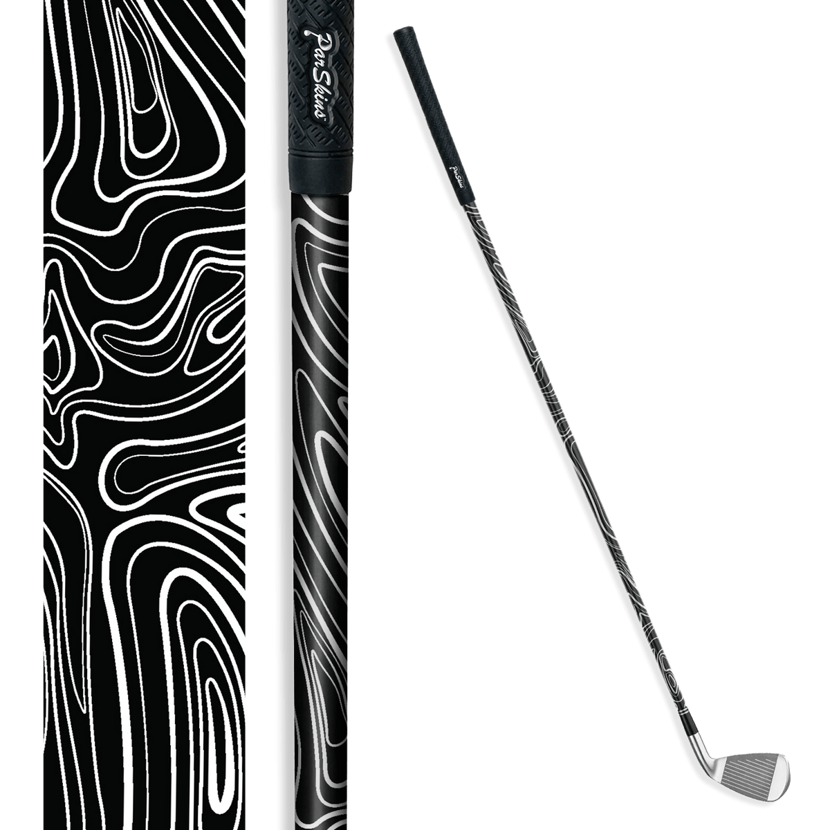 Iron + Putter Shaft Damascus Black Skin