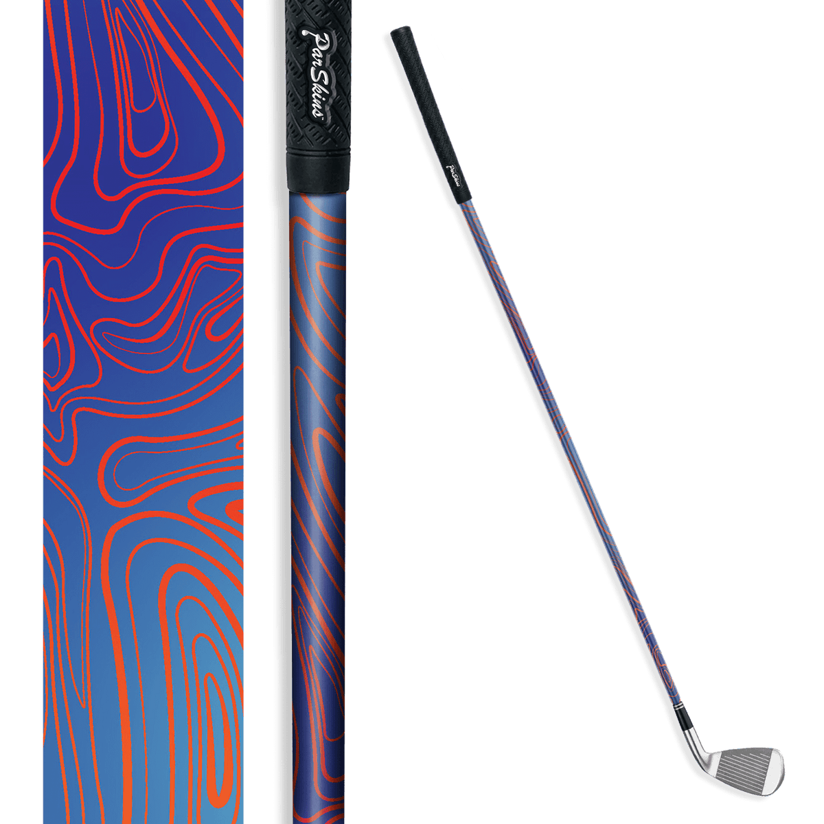 Iron + Putter Shaft Damascus Fire And Ice Skin