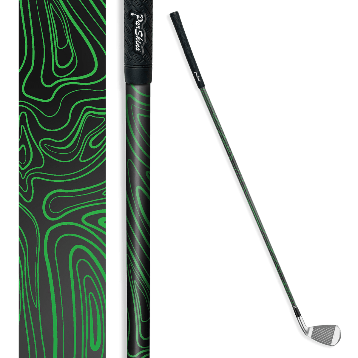 Iron + Putter Shaft Damascus Green Skin