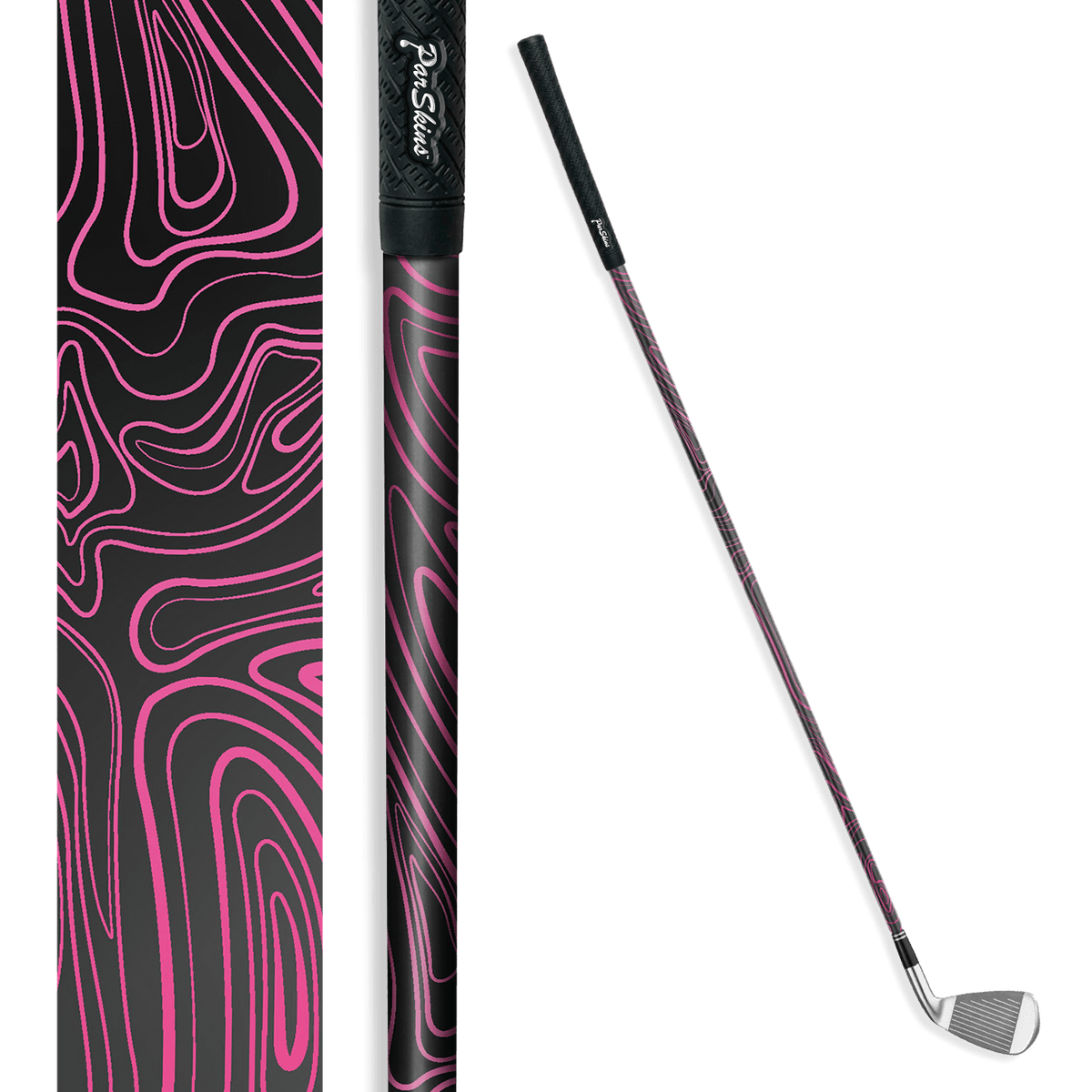 Iron + Putter Shaft Damascus Magenta Skin