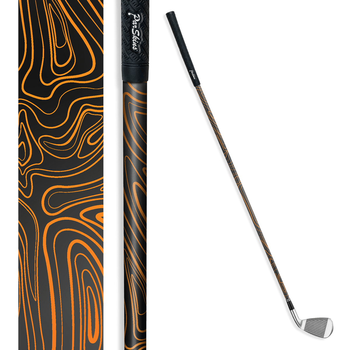 Iron + Putter Shaft Damascus Orange Skin