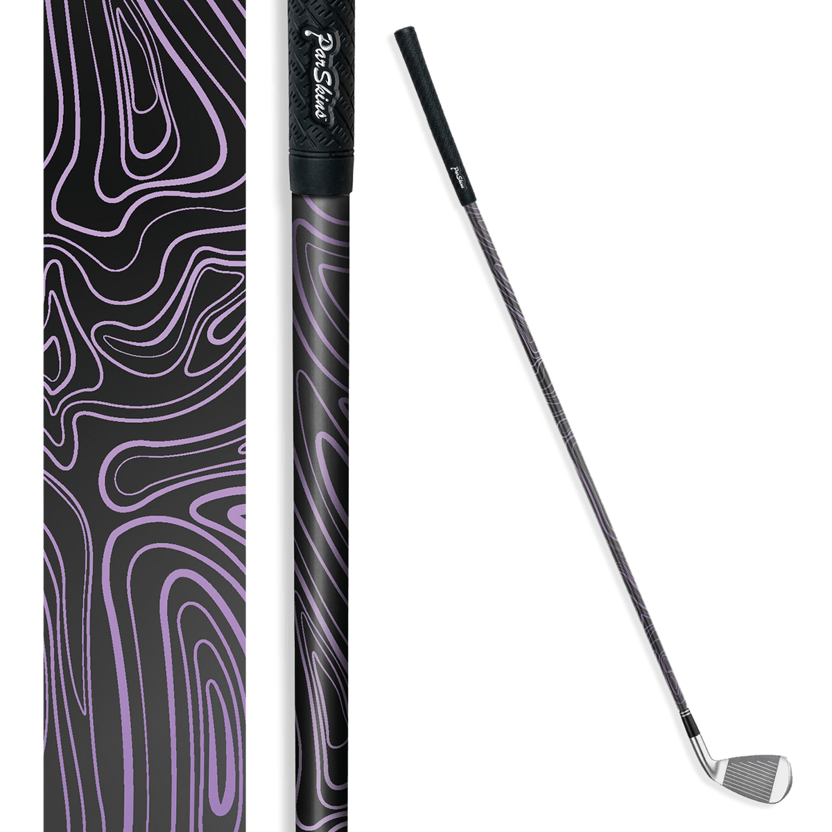 Iron + Putter Shaft Damascus Purple Skin