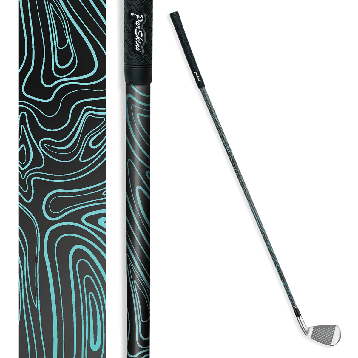 Iron + Putter Shaft Damascus Tiffany Blue Skin