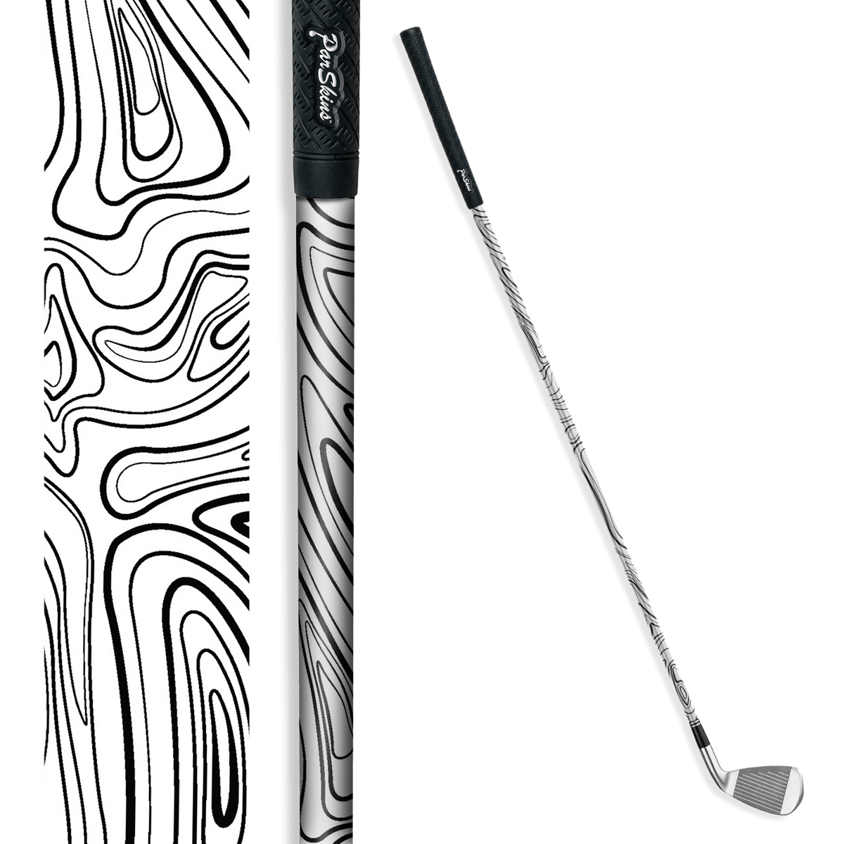 Iron + Putter Shaft Damascus White Skin