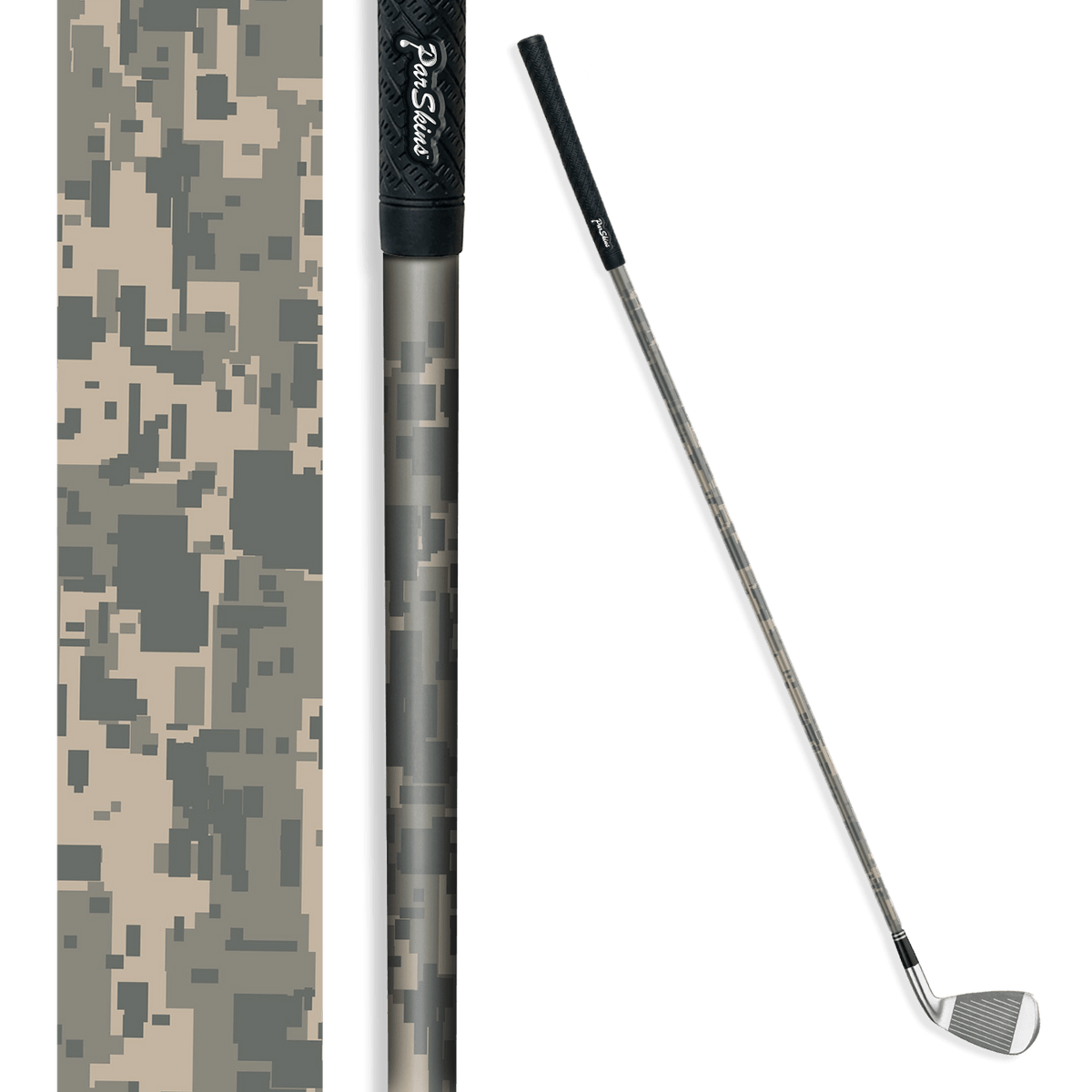 Iron + Putter Shaft Digital Army Skin