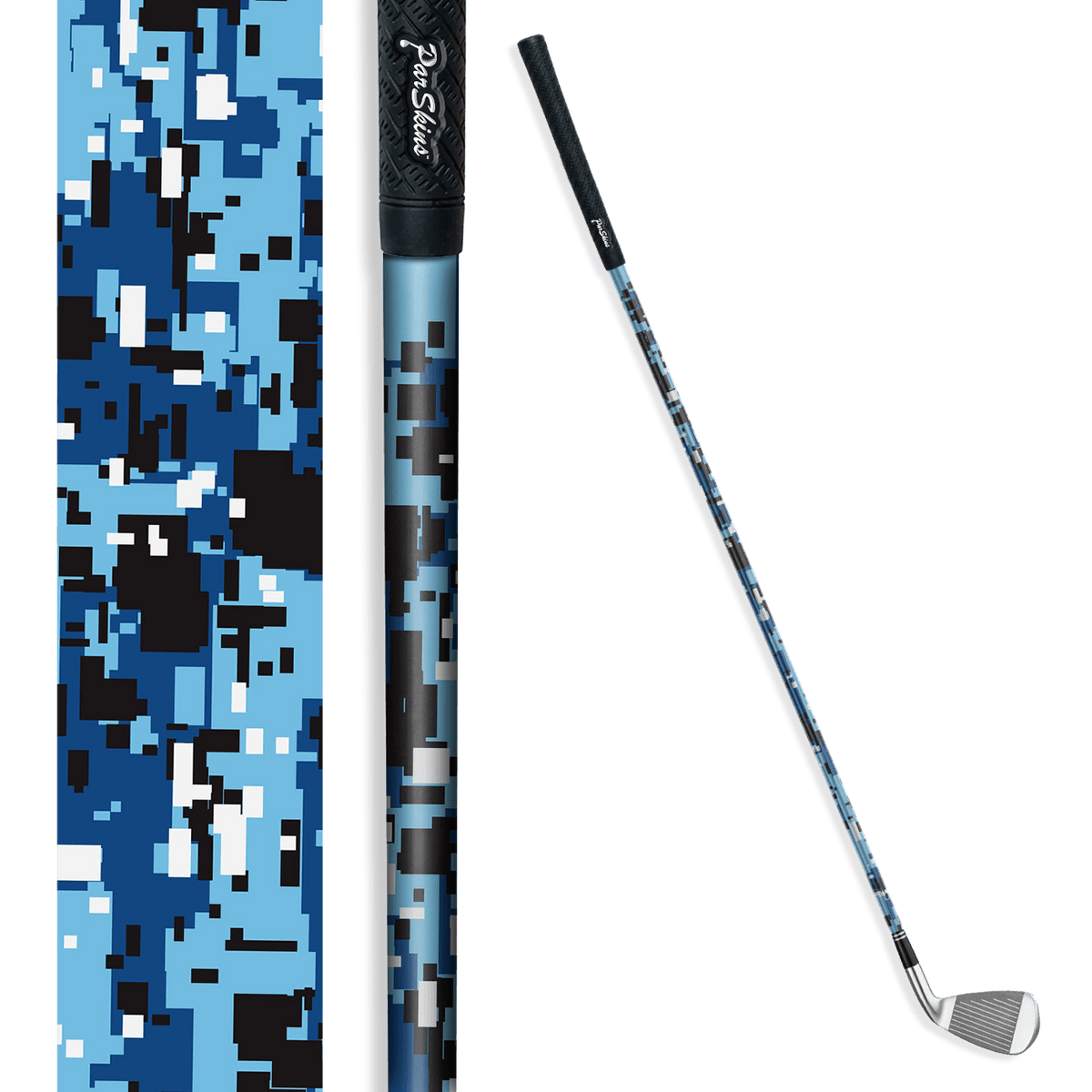 Iron + Putter Shaft Digital Baby Blue Skin
