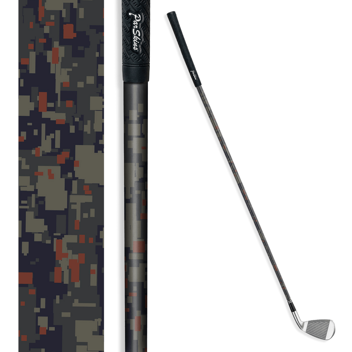 Iron + Putter Shaft Digital Blue Copper Skin