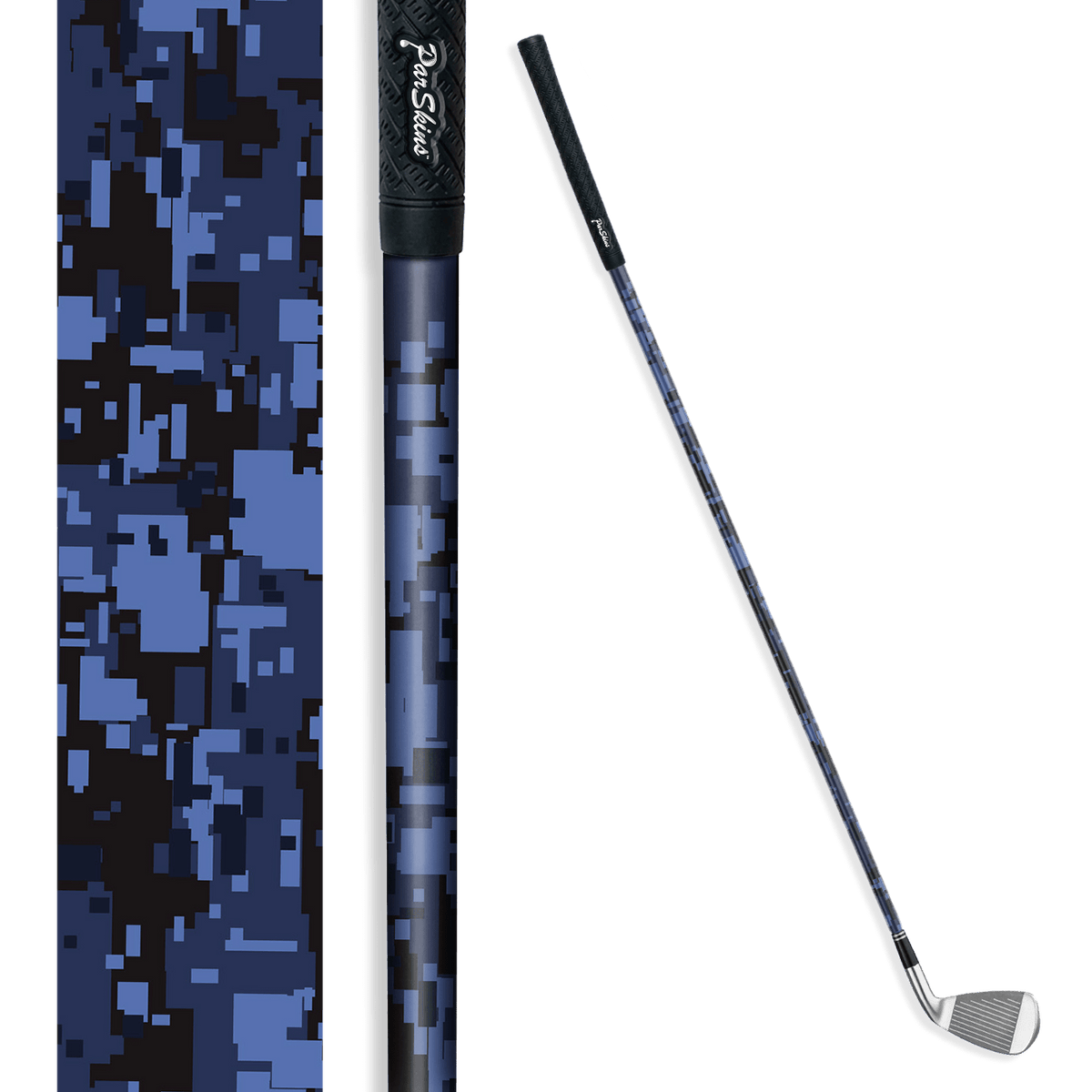 Iron + Putter Shaft Digital Blue Midnight Skin