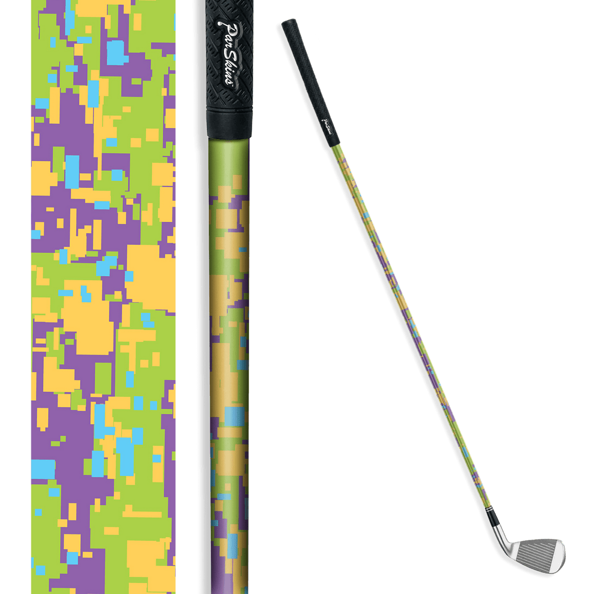 Iron + Putter Shaft Digital Carnival Skin