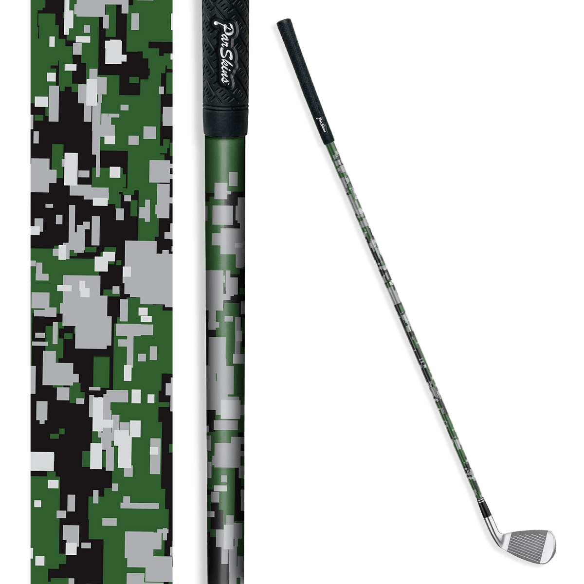 Iron + Putter Shaft Digital Green Tiger Skin