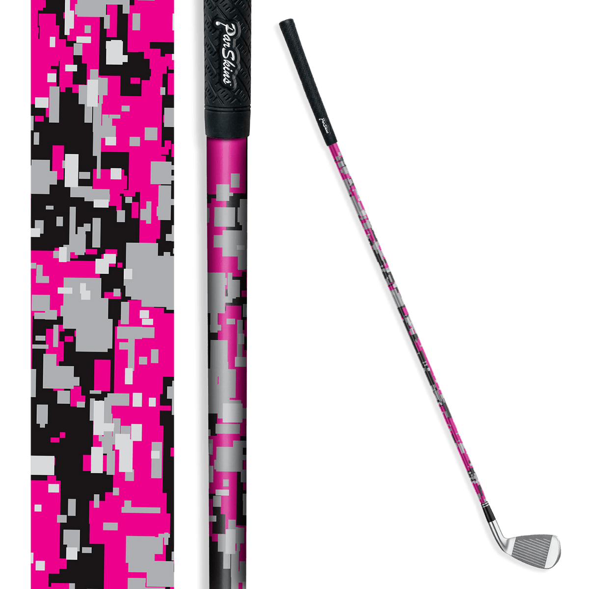Iron + Putter Shaft Digital Magenta Tiger Skin