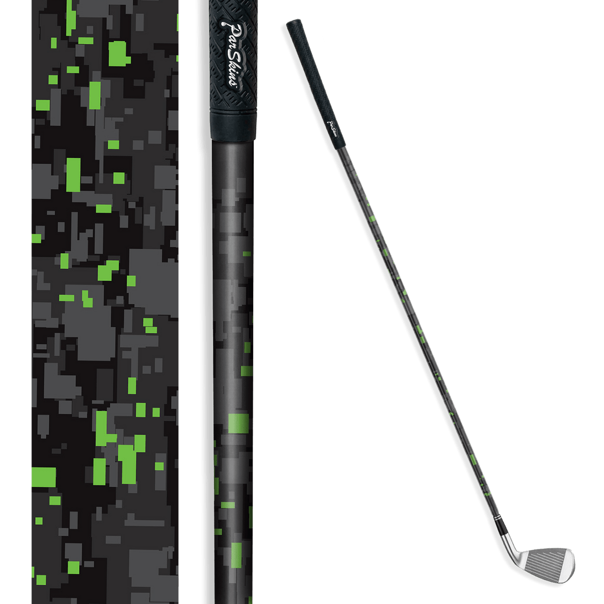 Iron + Putter Shaft Digital Metro Green Skin