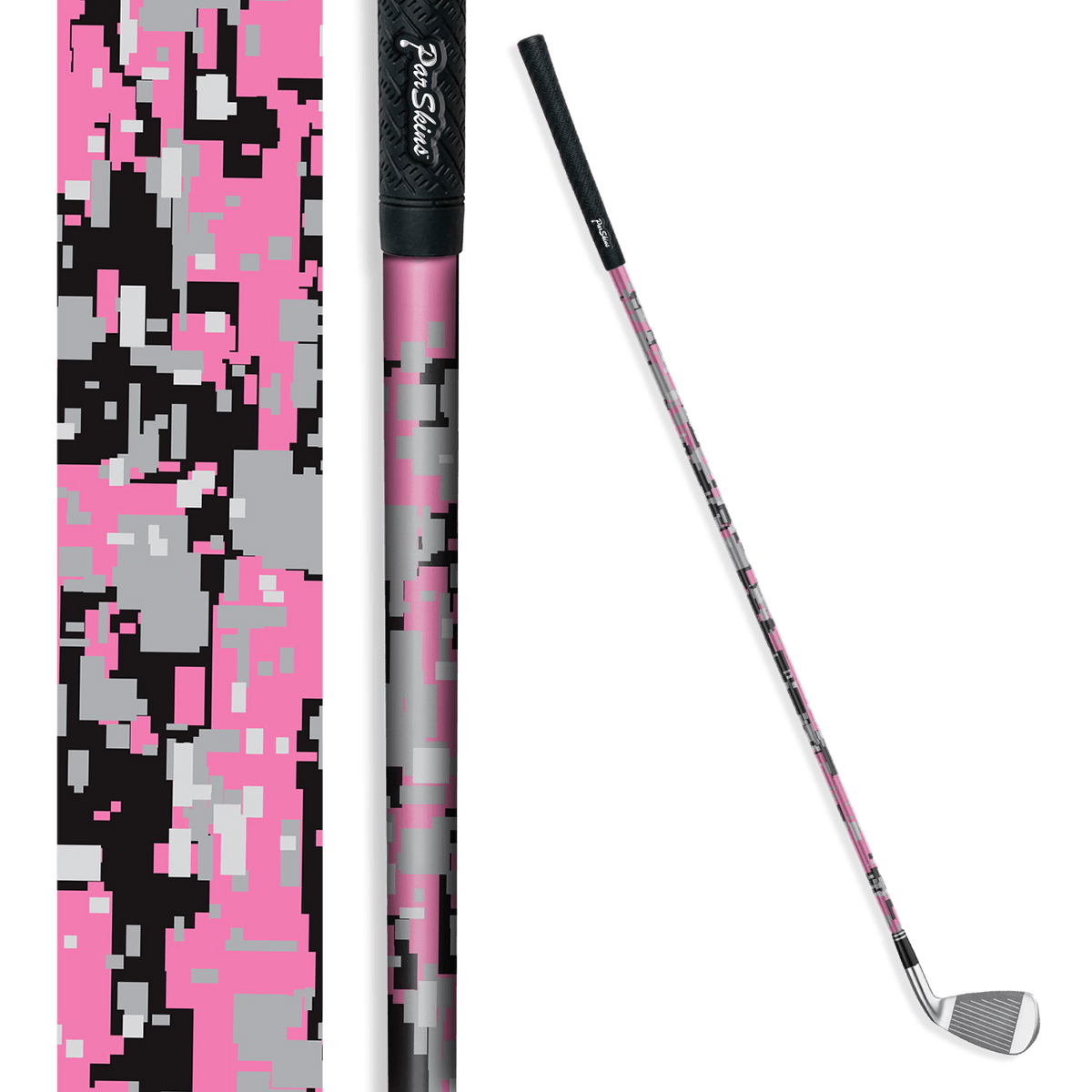 Iron + Putter Shaft Digital Pink Tiger Skin