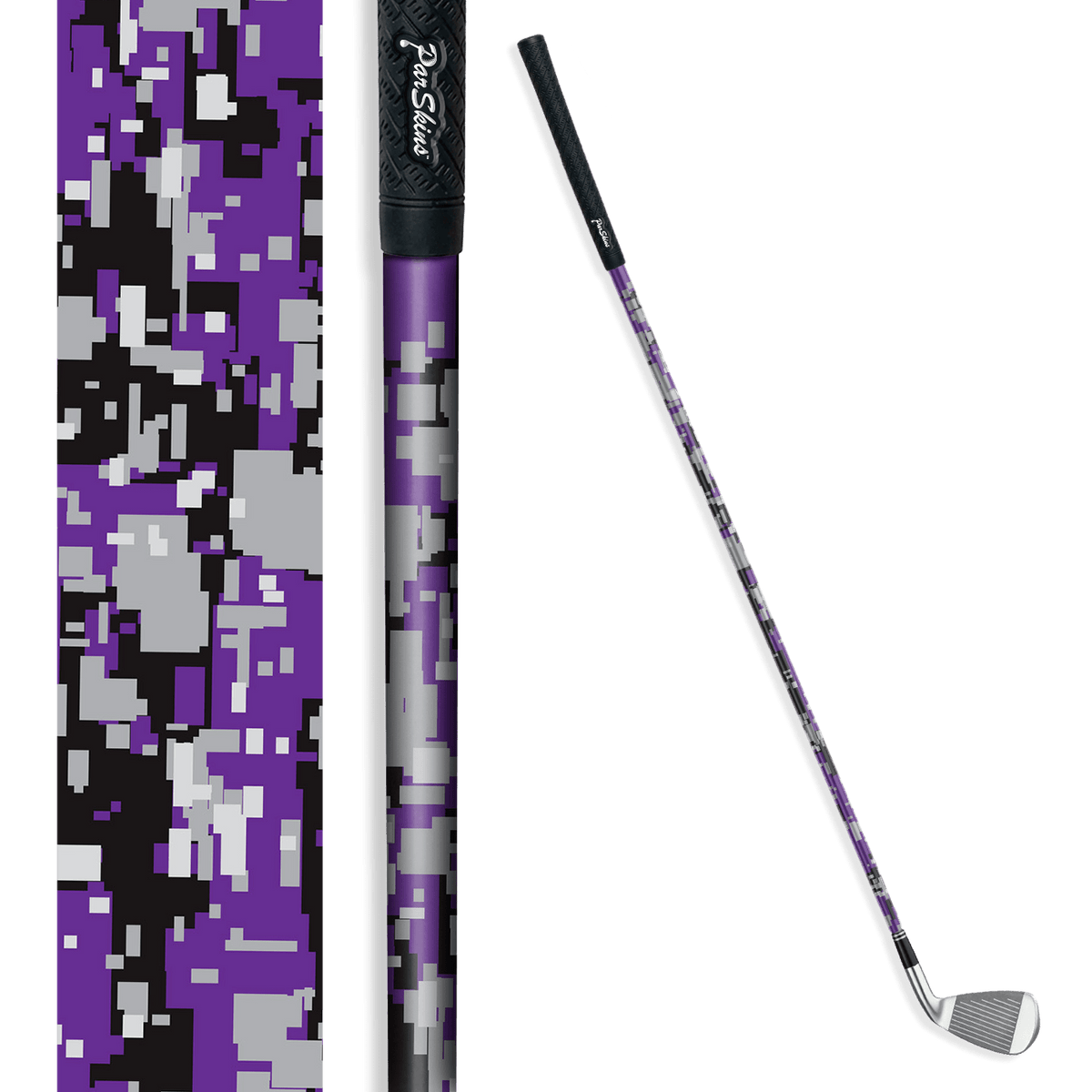 Iron + Putter Shaft Digital Purple Tiger Skin