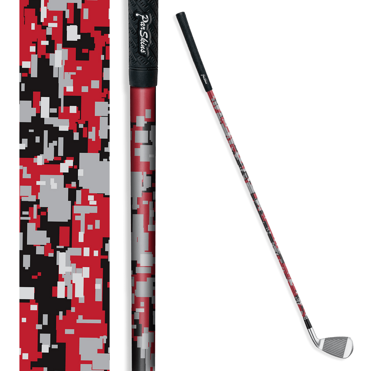 Iron + Putter Shaft Digital Red Tiger Skin