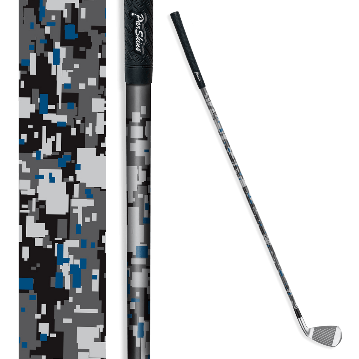 Iron + Putter Shaft Digital Urban Blue Skin