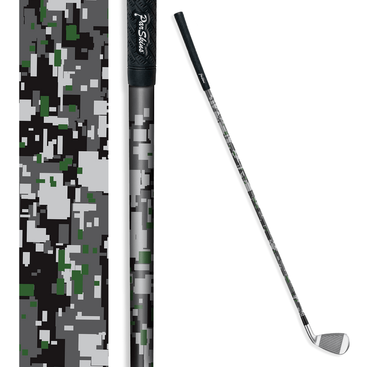 Iron + Putter Shaft Digital Urban Green Skin