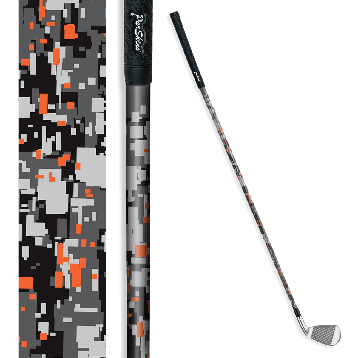 Iron + Putter Shaft Digital Urban Orange Skin