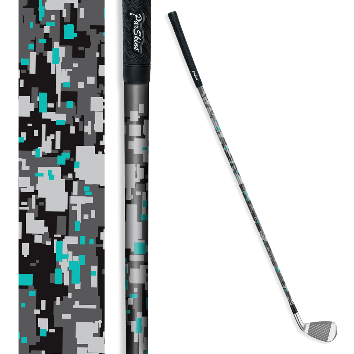 Iron + Putter Shaft Digital Urban Tiffany Blue Skin