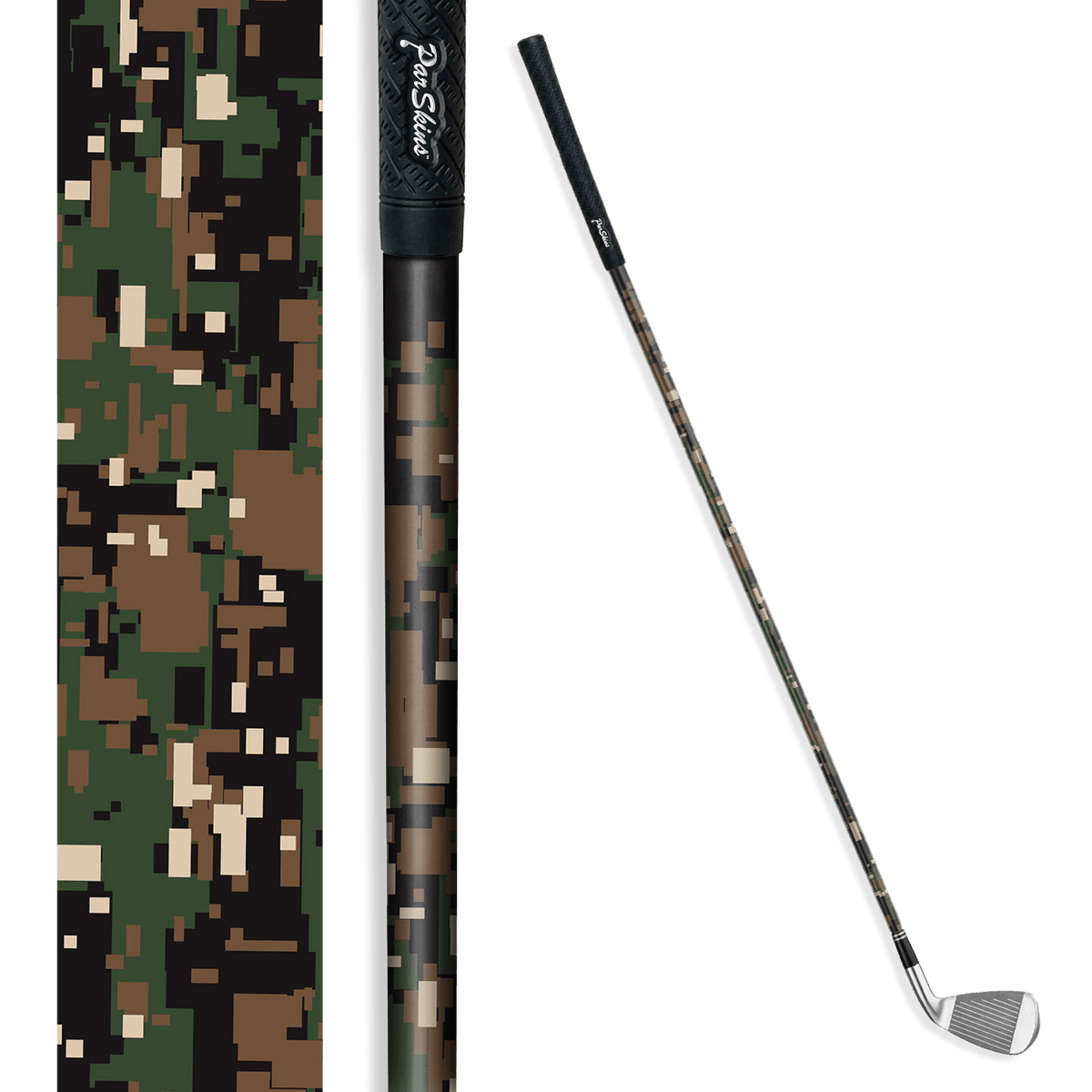 Iron + Putter Shaft Digital Woodland Skin