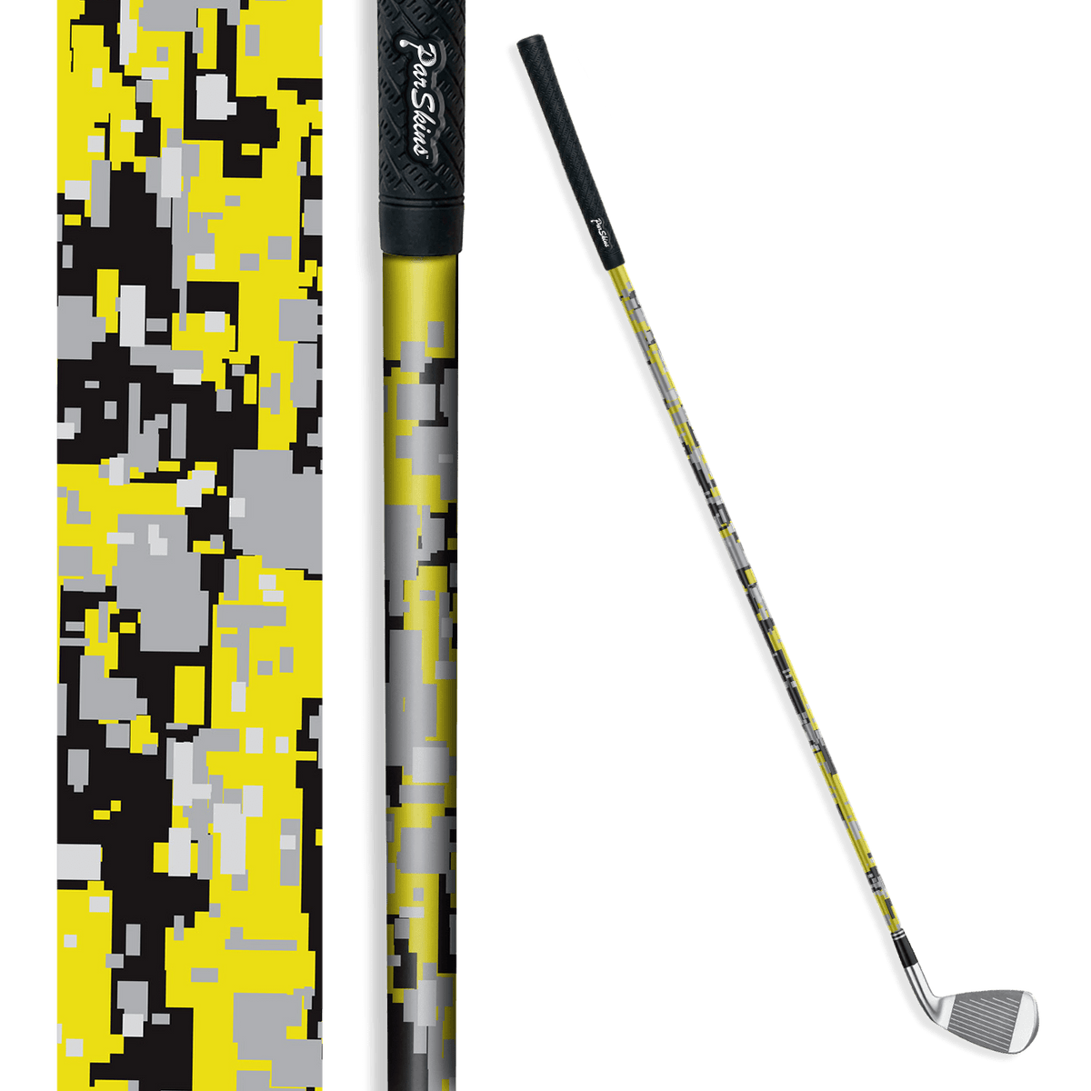 Iron + Putter Shaft Digital Yellow Tiger Skin