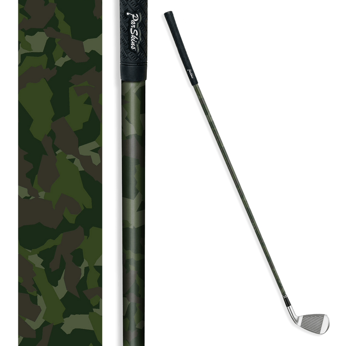 Iron + Putter Shaft Erratic Army Dark Green Skin