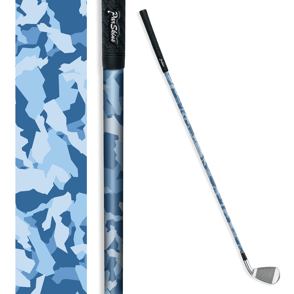 Iron + Putter Shaft Erratic Cool Blue Skin