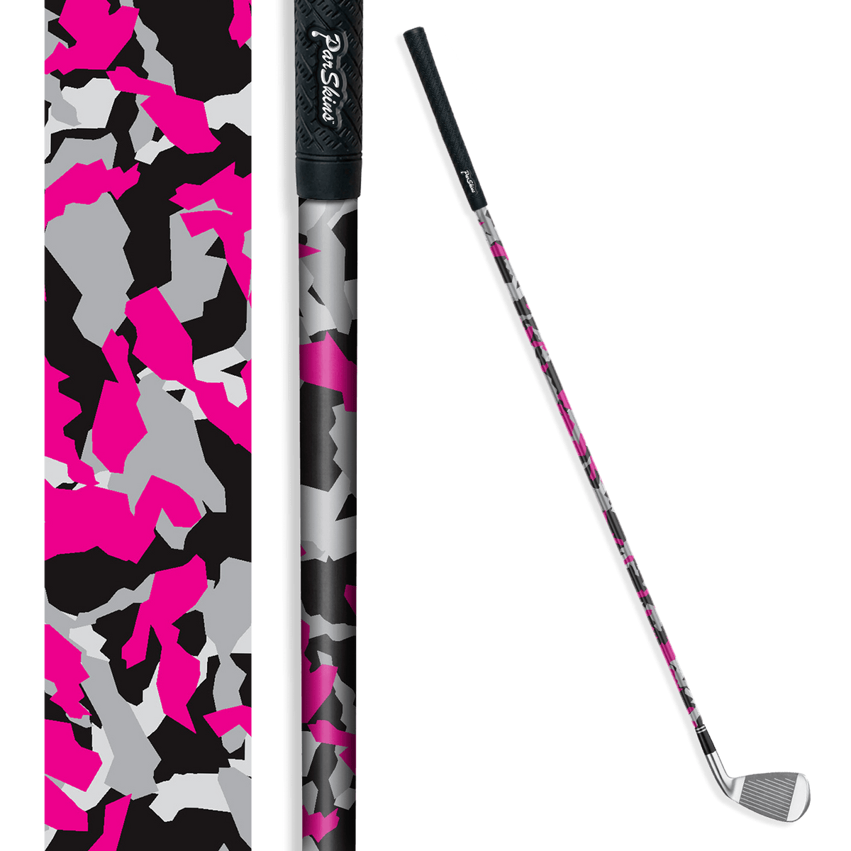 Iron + Putter Shaft Erratic Magenta Tiger Skin