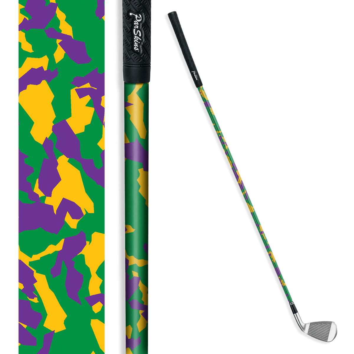Iron + Putter Shaft Erratic Mardi Gras Skin