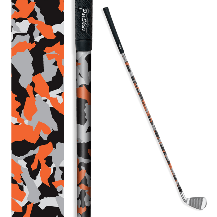 Iron + Putter Shaft Erratic Orange Tiger Skin