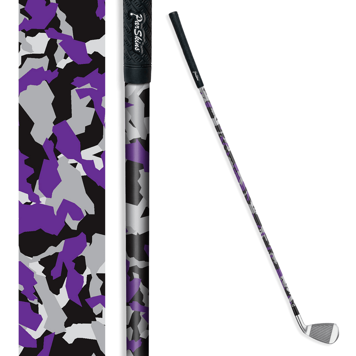 Iron + Putter Shaft Erratic Purple Tiger Skin