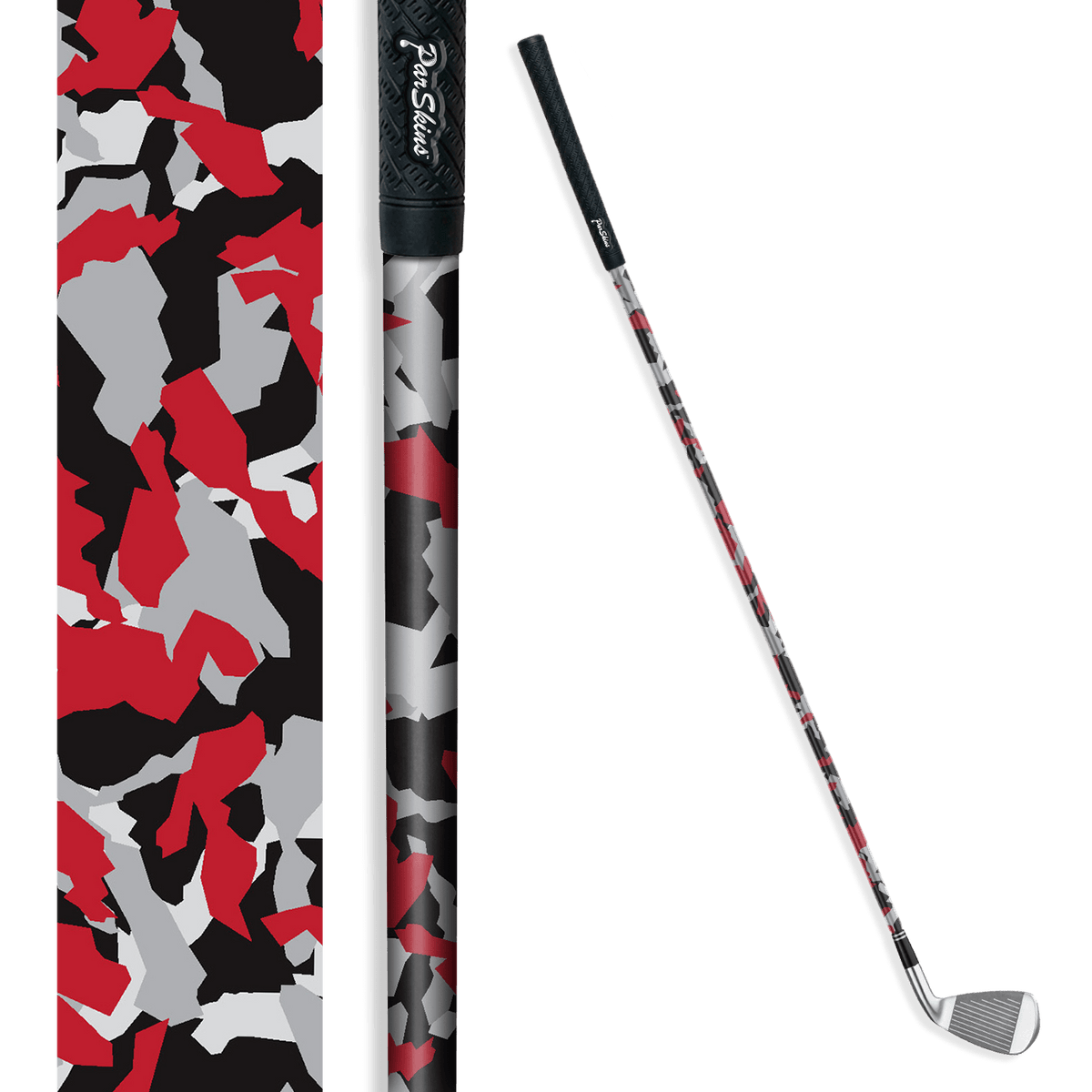 Iron + Putter Shaft Erratic Red Tiger Skin