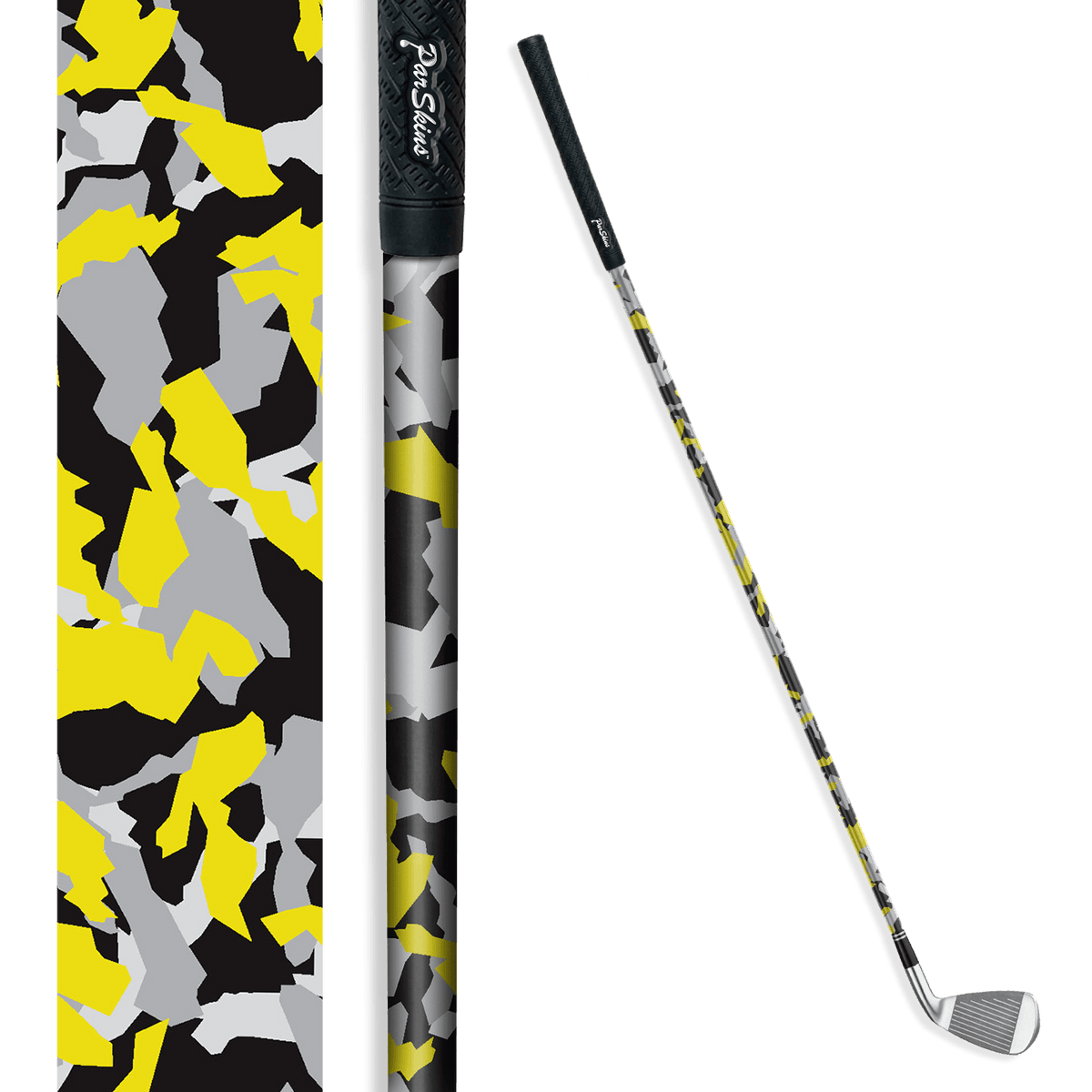 Iron + Putter Shaft Erratic Yellow Tiger Skin