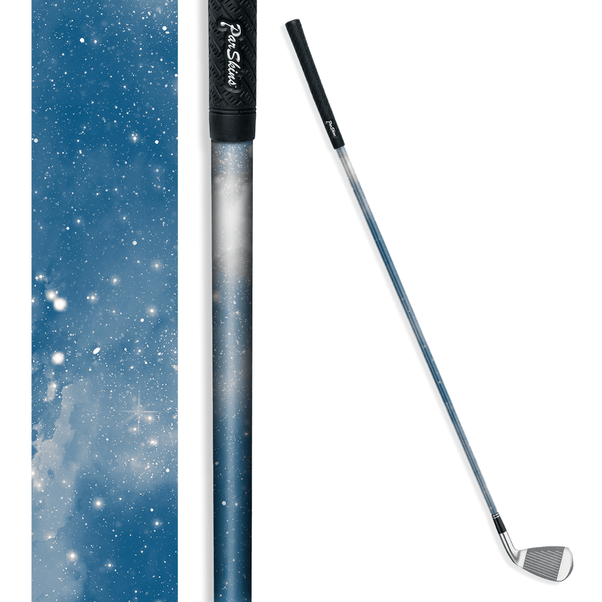 Iron + Putter Shaft Galaxy Light Blue Skin