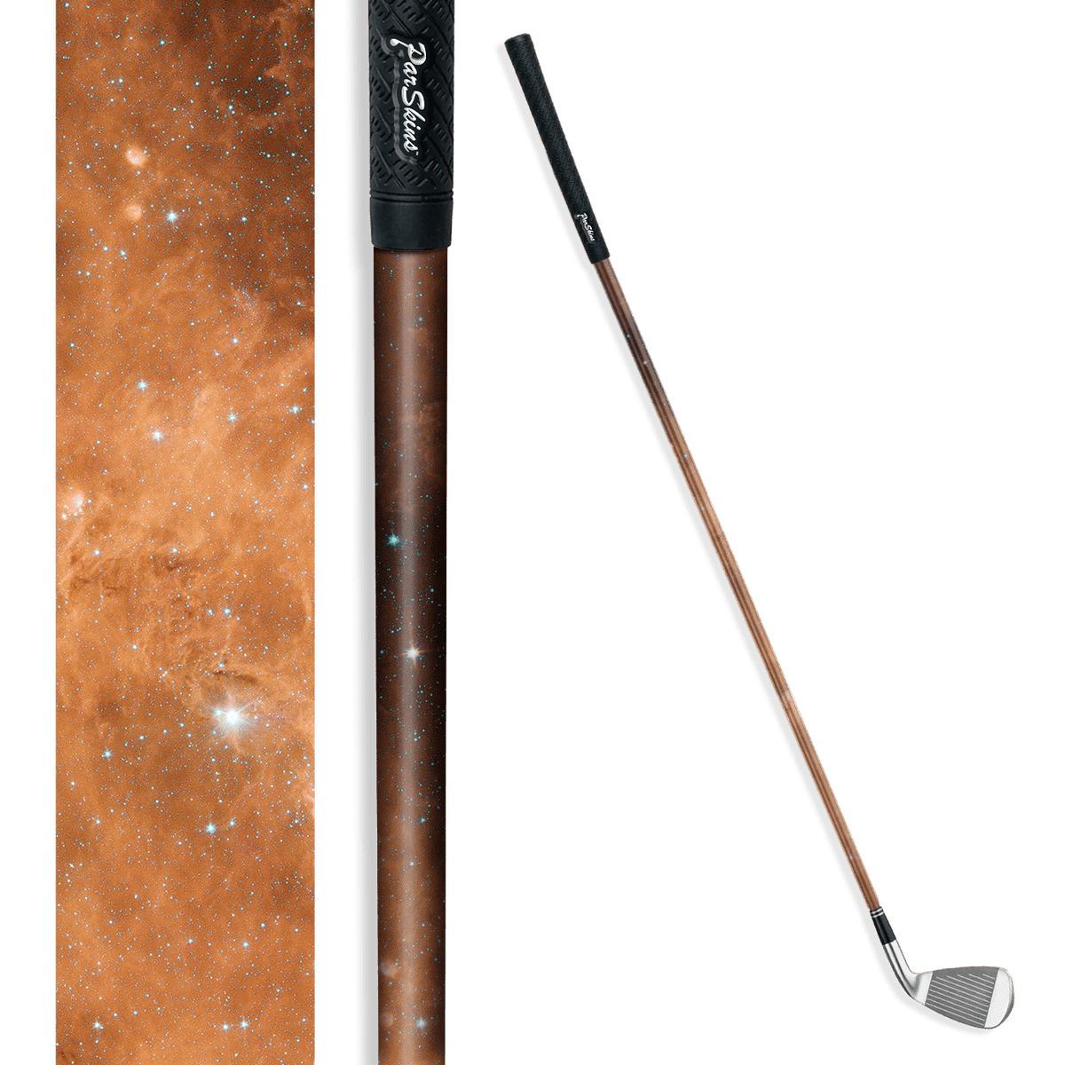 Iron + Putter Shaft Galaxy Orange Nebula Skin