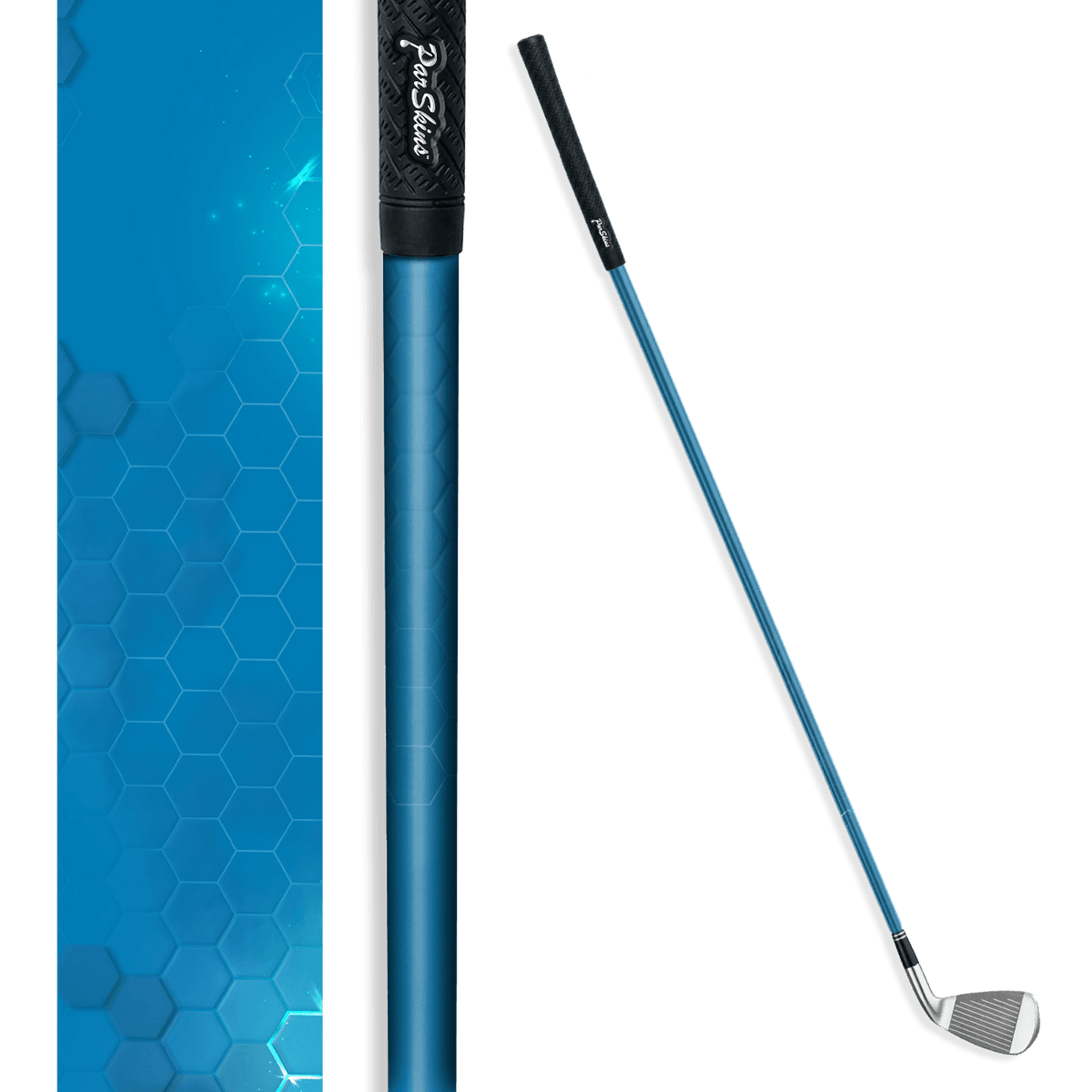 Iron + Putter Shaft Hex Electric Blue Skin