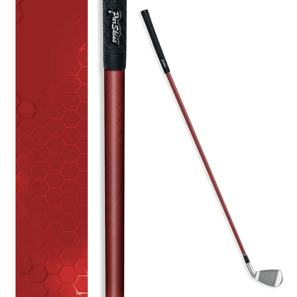 Iron + Putter Shaft Hex Electric Red Skin