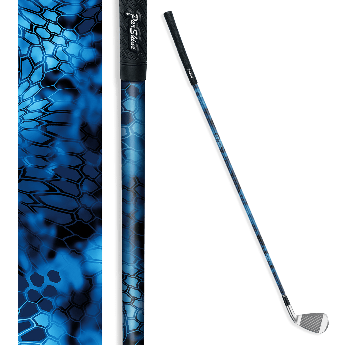 Iron + Putter Shaft Kryptek Blue Lightning Skin