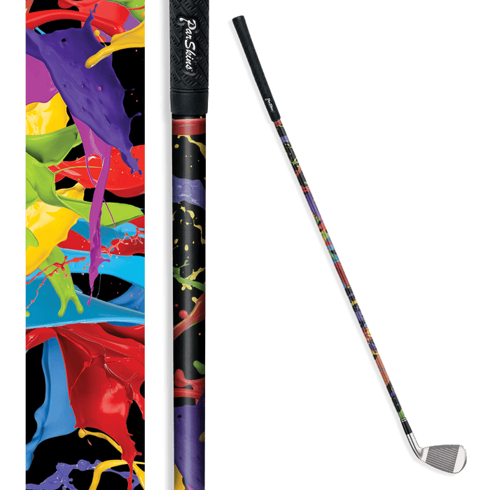 Iron + Putter Shaft Paint Splatter Black Skin