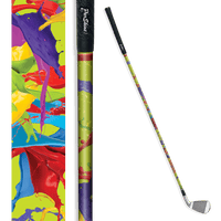 Iron + Putter Shaft Paint Splatter Lime Skin