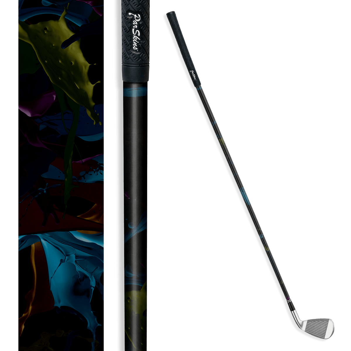 Iron + Putter Shaft Paint Splatter Midnight Skin