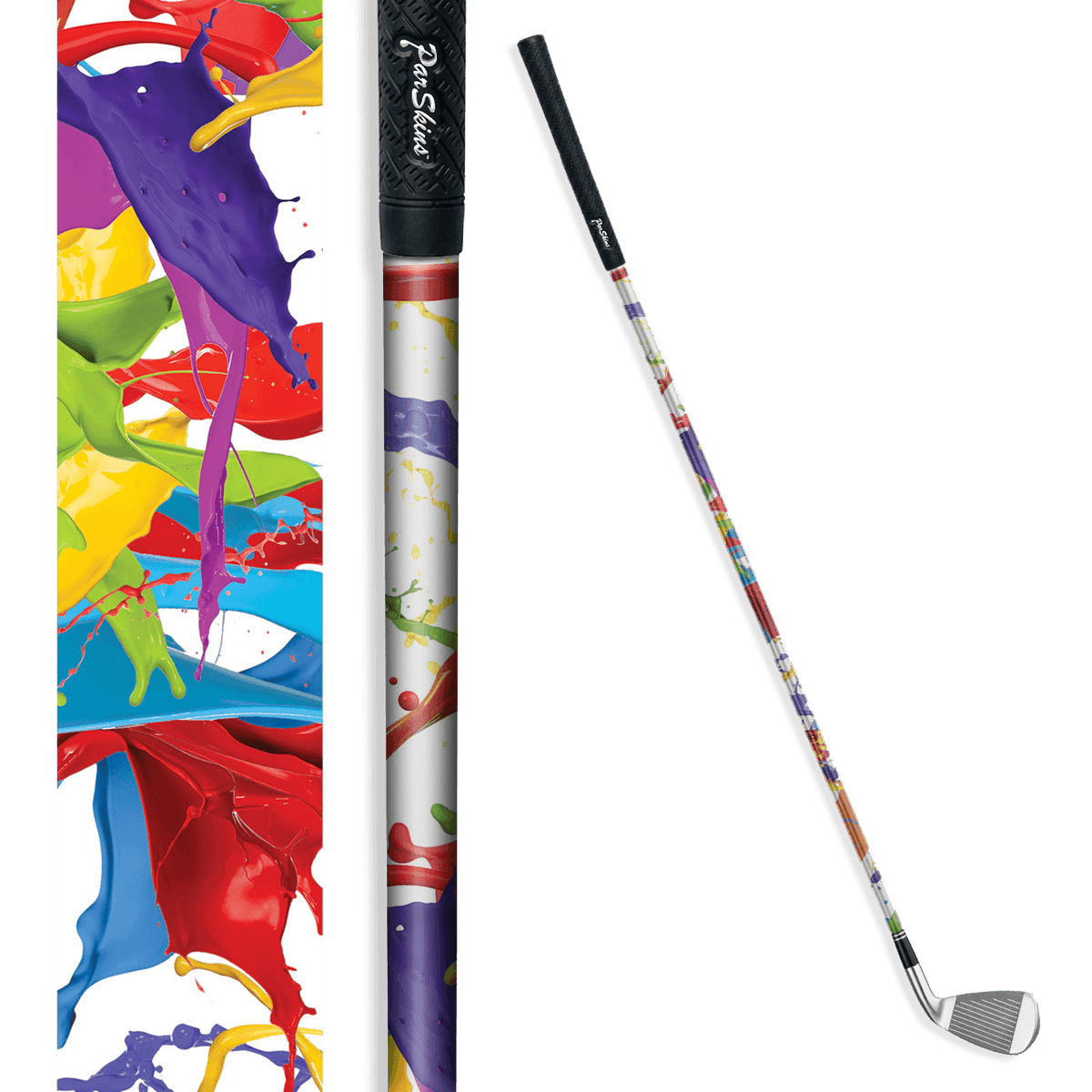 Iron + Putter Shaft Paint Splatter White Skin
