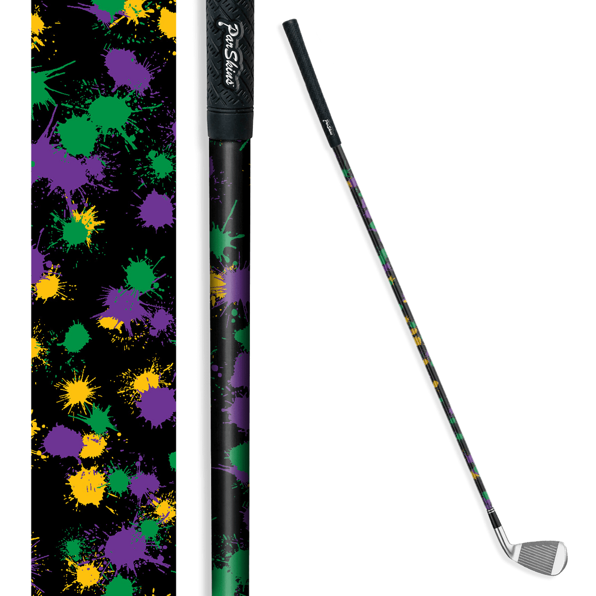 Iron/Putter Shaft Paintball Mardi Gras Skin