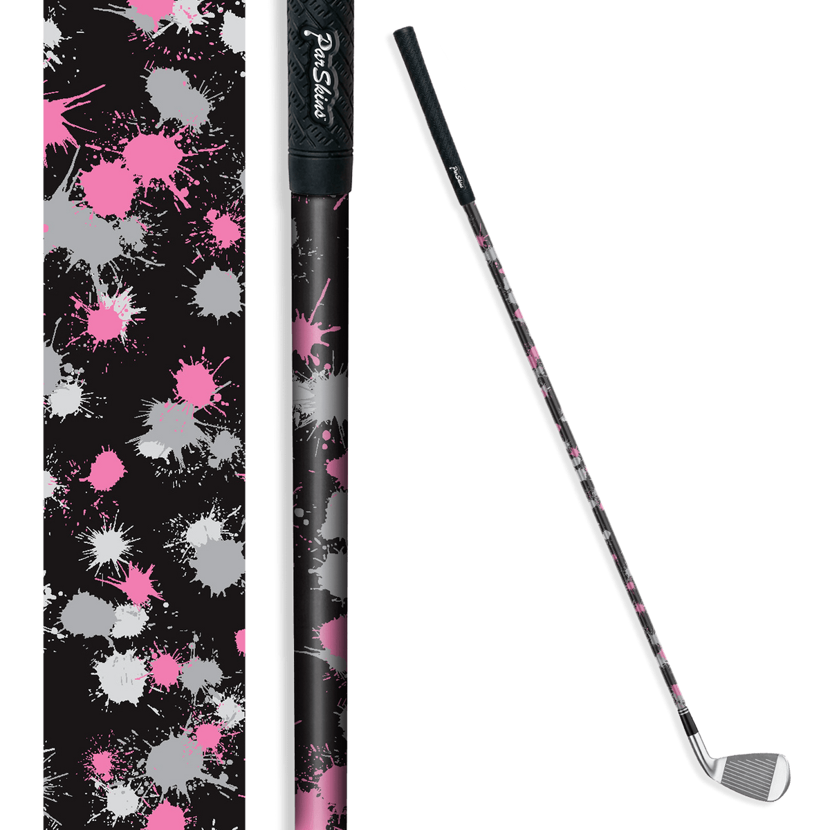 Iron/Putter Shaft Paintball Pink Tiger Skin