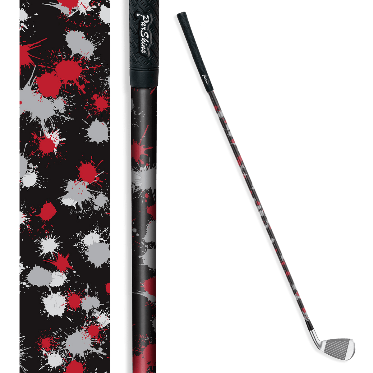 Iron/Putter Shaft Paintball Red Tiger Skin