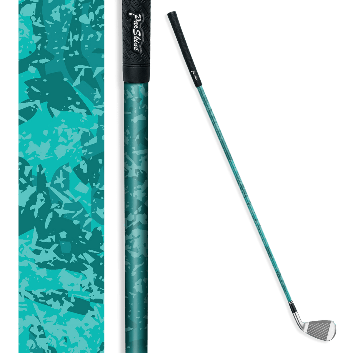 Iron + Putter Shaft Party Popper Elite Tiffany Blue Skin