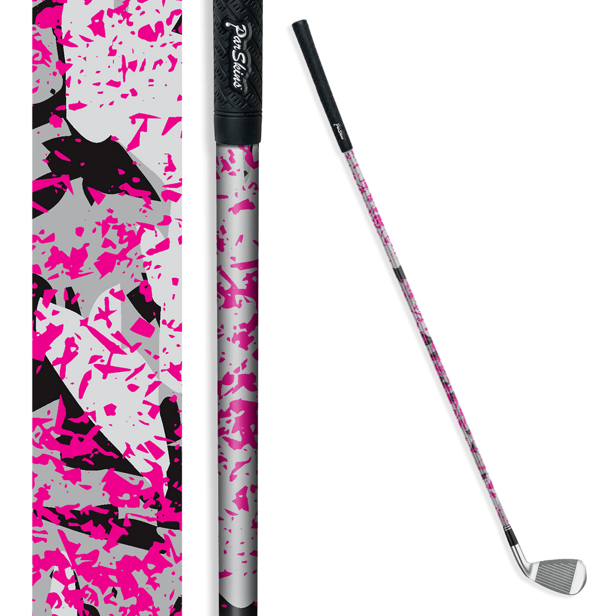 Iron + Putter Shaft Party Popper Magenta Tiger Skin
